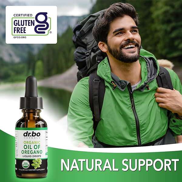 Oregano Oil Organic Liquid Drops - 6 Month Supply Organic Oil of Oregano Drops Liquid Tincture Extract, Cleanse, Detox, Immune Support, Digestive Gut Health - Pure Vegan Non-GMO Herbal Tincture 1 oz - Image 5