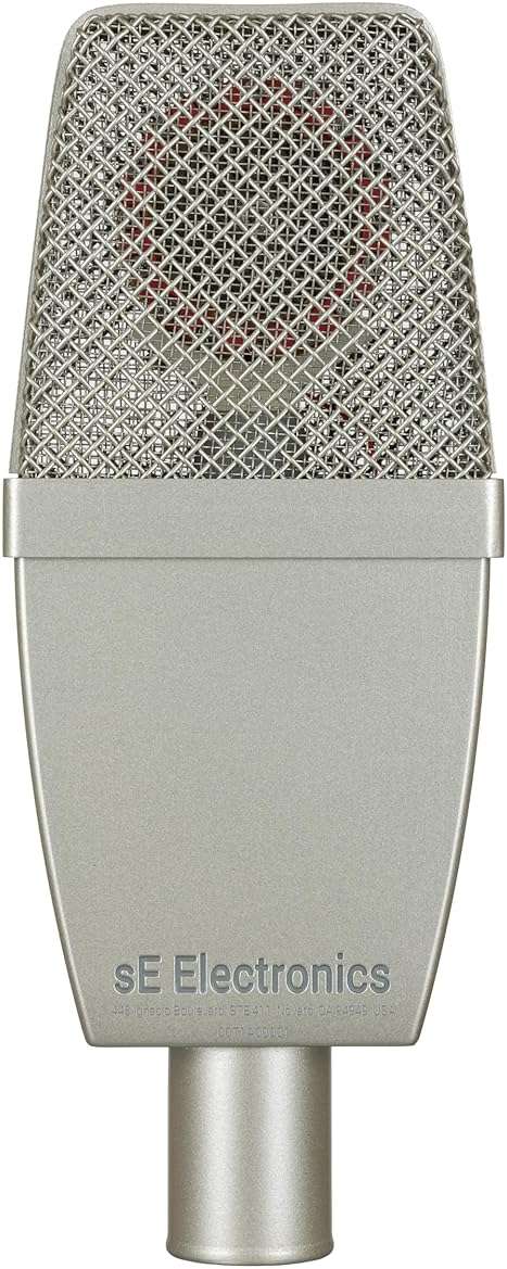 SE ELECTRONICS T1 Large Diaphragm Condenser Microphone with Titanium Capsule, Cardioid Pickup Pattern, Pads & Low-Cut Filters & Shockmount - Professional Studio Recording Microphone - Image 2