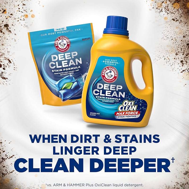 ARM & HAMMER Deep Clean Stain Formula, Liquid Laundry Detergent, 102 fl oz, 68 Loads - Image 5