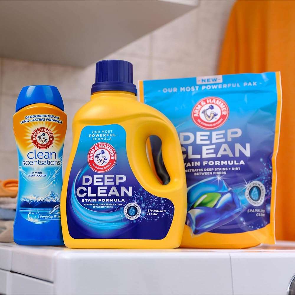 ARM & HAMMER Deep Clean Stain Formula, Liquid Laundry Detergent, 102 fl oz, 68 Loads - Image 10