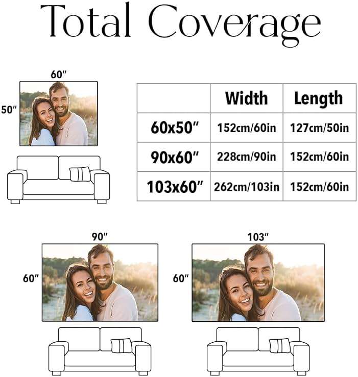Personalized Custom Tapestry - Ships Next Business Day, Made in USA - Upload Your Own Image for a Unique Wall Hanging Backdrop, Perfect for Home & Living Room Decor, Bedroom Wall Art (50x60) - Image 6