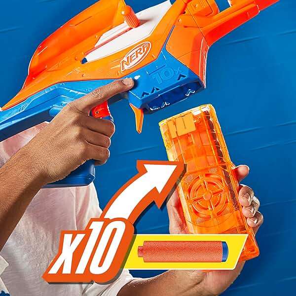 Nerf N Series Pinpoint Dart Blaster, 18 N1 Darts Compatible Only N Series Blasters, 10-Dart Clip, Blaster Gifts for Kids - Image 2