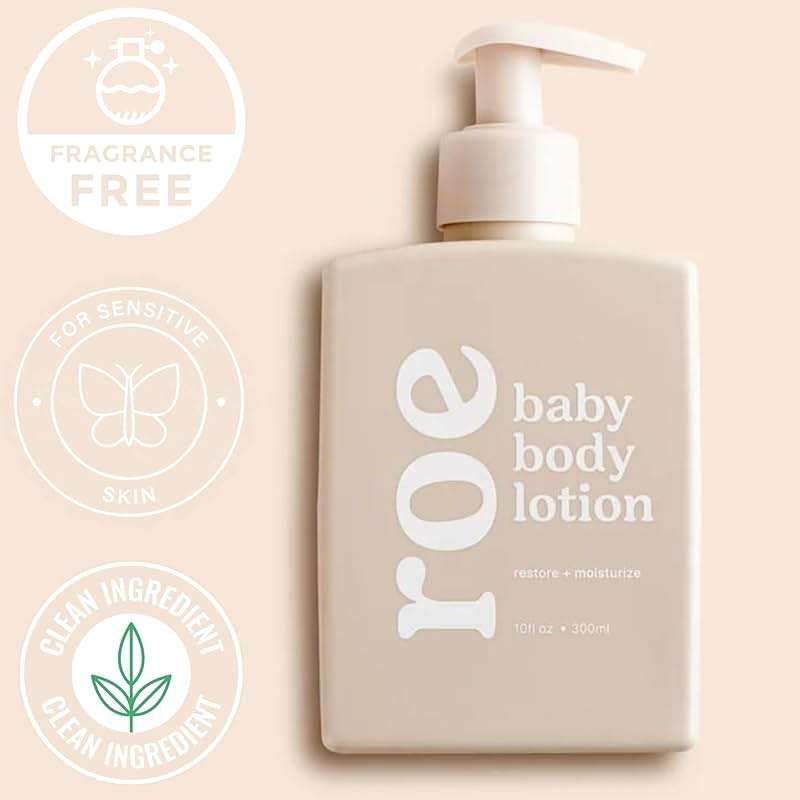 Roe Wellness- Baby Lotion Moisturizer Fragrance-Free | Great For Sensitive Skin Lightweight Moisturizing Lotion | For Babies, Infants, Kids and More - Image 4