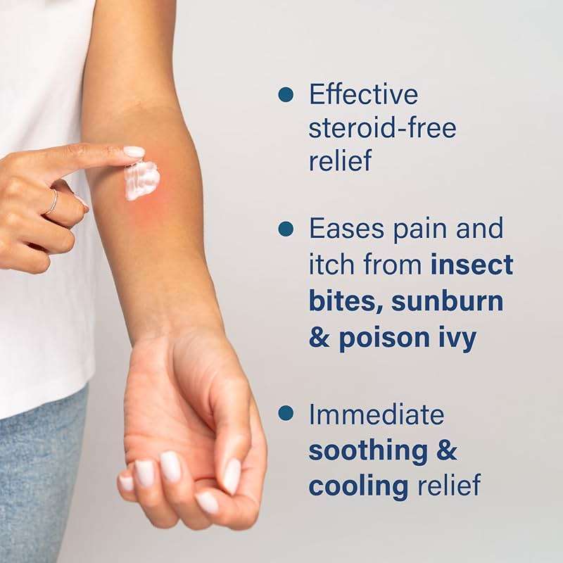 Sarna Calm and Cool Anti-Itch Lotion, Soothe and Relieve Pain and Itch from Insect Bites, Sunburn, Poison Ivy, Contains 1% Pramoxine Hydrochloride, 0.5% Menthol, Vegan, Steroid-Free, 7.5oz - Image 3
