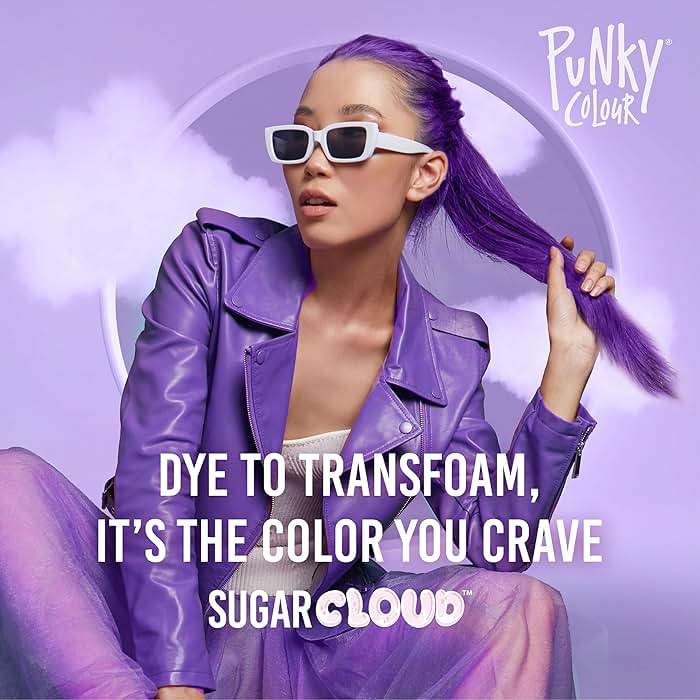 Punky Sugar Cloud Semi-Permanent Foam Hair Color, Poprock - Vibrant Hair Dye for Long-Lasting Color, Easy Application Foam Hair Dye, 6 fl oz. - Image 2