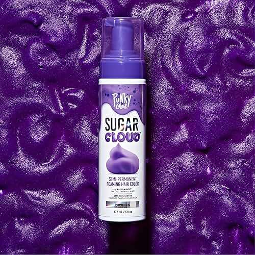 Punky Sugar Cloud Semi-Permanent Foam Hair Color, Poprock - Vibrant Hair Dye for Long-Lasting Color, Easy Application Foam Hair Dye, 6 fl oz. - Image 7