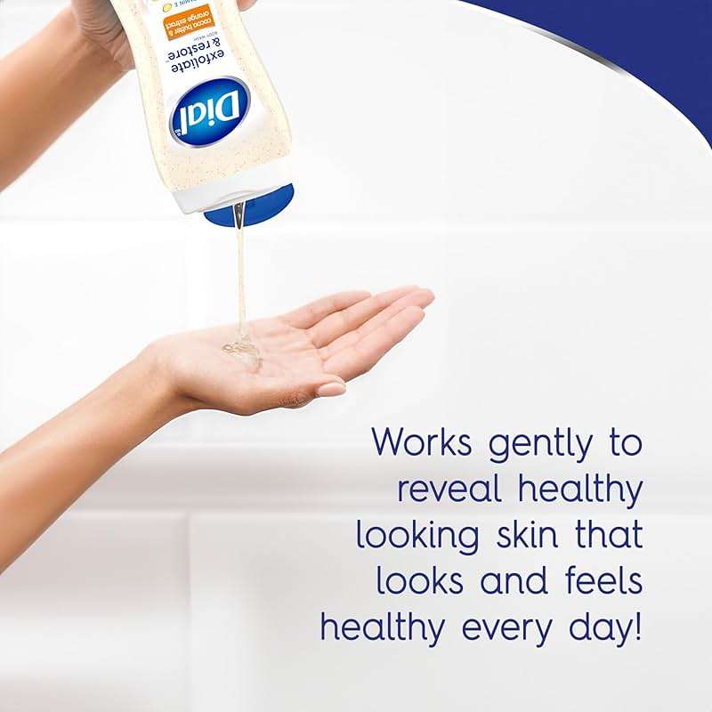 Dial Body Wash, Hydraclean Complex & Vitamin E, Gentle, Leaves Skin Feeling Nourished, Dermatologist-Tested, No Parabens & Sulfates, Cocoa Butter & Orange Extract, 16 Fl Oz (Pack of 4) - Image 5