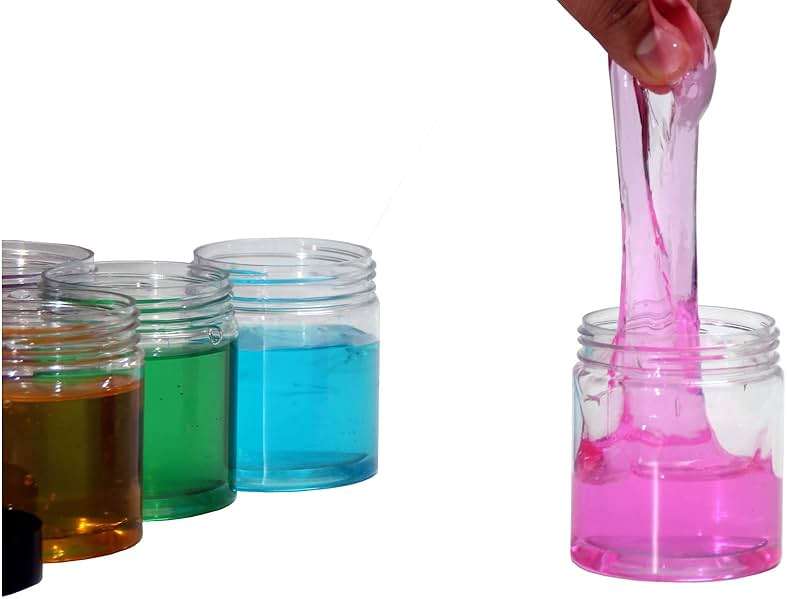 8 oz Plastic Containers with Lids and 4oz Small Containers (Set of 12) Plastic Jars with Lids Cosmetic Jar for Body Butter, Bath Salt, Slime and Beauty Product - Image 4