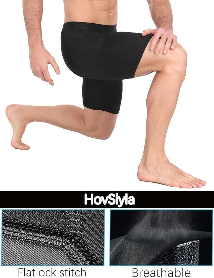 HovSiyla Compression Shorts Men Performance Sports Workout Athletic Running Underwear Shorts Spandex - Image 5