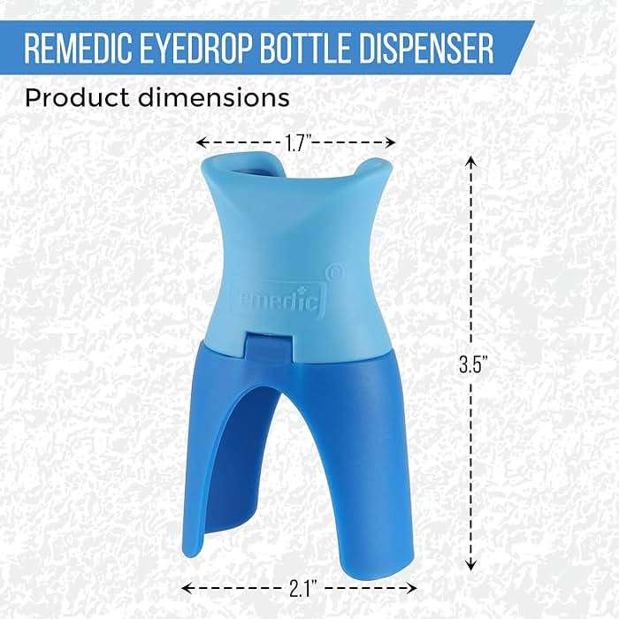 remedic Eye Drop Helper with Silicone Adapter – Accurate One-Hand Aid - Image 5