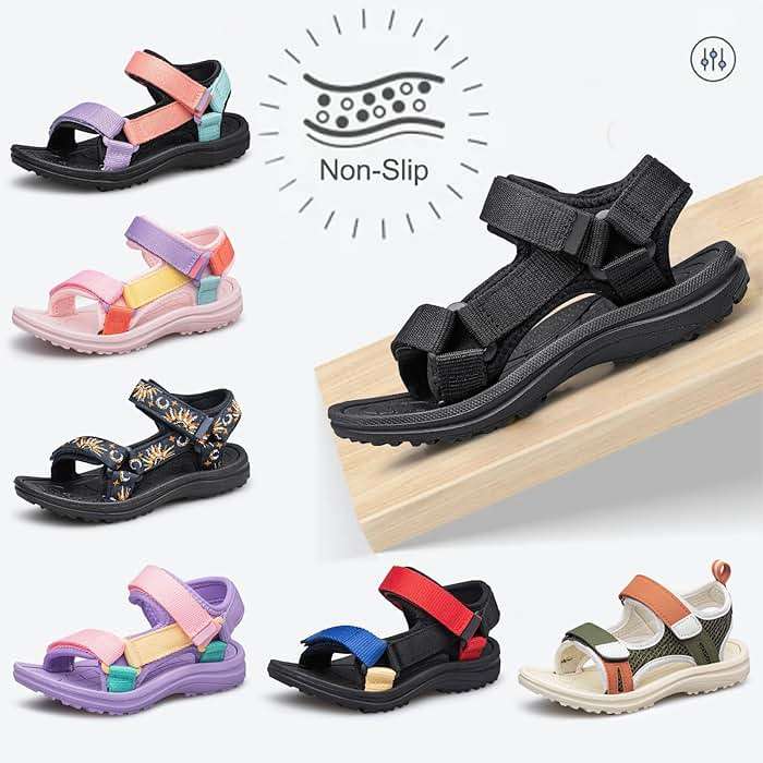 vibdiv Boys Girls Sandals Open-Toe Summer Outdoor Unisex Child Sport Sandals Athletic Lightweight(Toddler/Little Kid/Big Kid) - Image 2