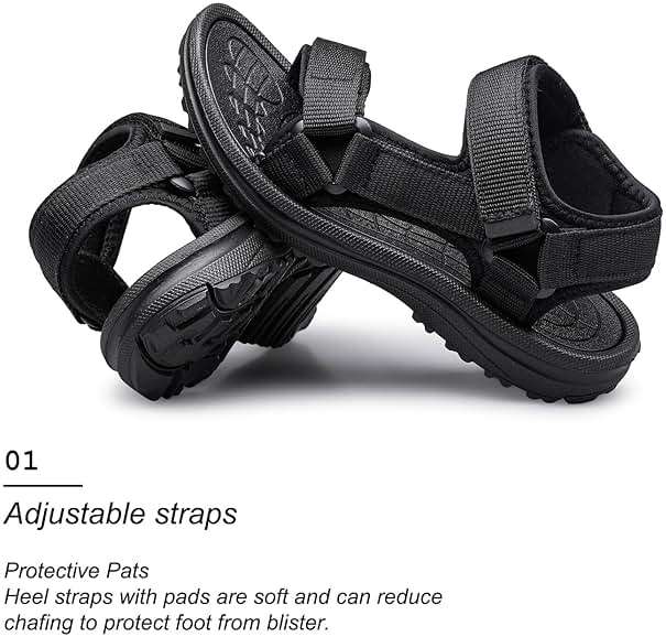 vibdiv Boys Girls Sandals Open-Toe Summer Outdoor Unisex Child Sport Sandals Athletic Lightweight(Toddler/Little Kid/Big Kid) - Image 4