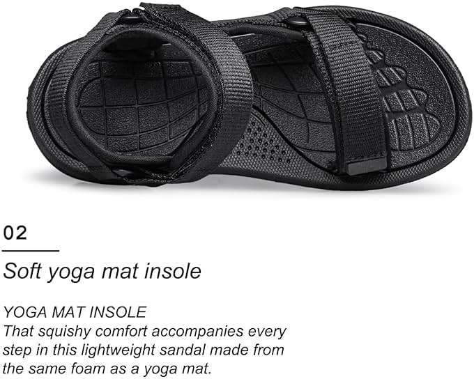vibdiv Boys Girls Sandals Open-Toe Summer Outdoor Unisex Child Sport Sandals Athletic Lightweight(Toddler/Little Kid/Big Kid) - Image 5