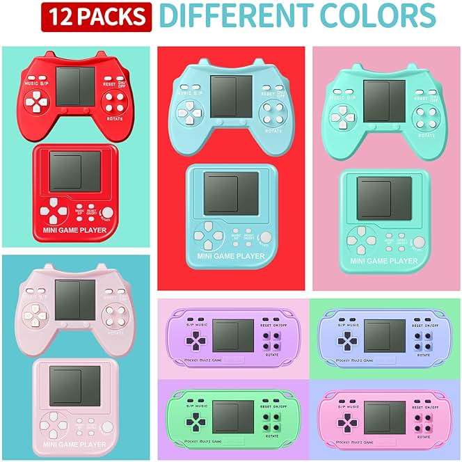 SSRMX 12Pcs Video Game Birthday Party Favors for Kids, Video Game Console Keychain for Boys Girls Birthday Supplies Classroom Prizes - Image 4