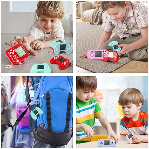SSRMX 12Pcs Video Game Birthday Party Favors for Kids, Video Game Console Keychain for Boys Girls Birthday Supplies Classroom Prizes - Image 7