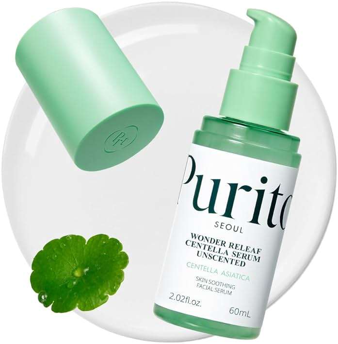 PURITO Centella Unscented Serum for Sensitive Skin – Lightweight Calming & Skin Barrier Repair, 34,860 ppm Soothing Serum, Vegan & Cruelty-Free, Korean Skincare, 2 fl.oz / 60ml - Image 1