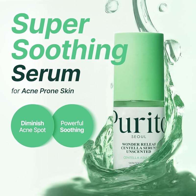 PURITO Centella Unscented Serum for Sensitive Skin – Lightweight Calming & Skin Barrier Repair, 34,860 ppm Soothing Serum, Vegan & Cruelty-Free, Korean Skincare, 2 fl.oz / 60ml - Image 3