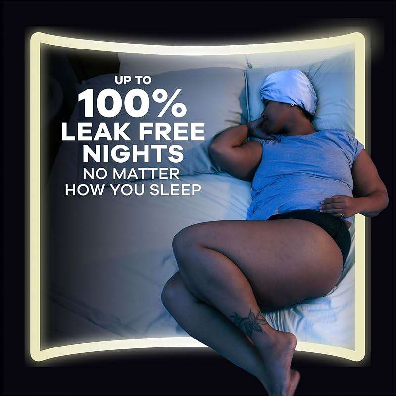 Always ZZZ Overnight Disposable Period Underwear for Women Extra Large/2LX, 360° Coverage for Worry-Free Nights, 14 Count (2 Packs of 7) - Image 5