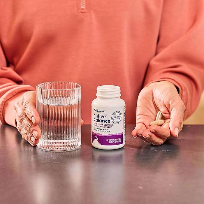 NativePath Native Balance Magnesium Supplement with Ashwagandha - High Absorption Aquamin Ocean-Sourced Formula - 60 Capsules - Image 7