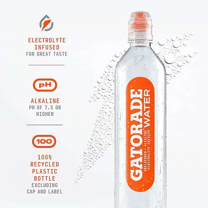 Gatorade Water, 700ML Sports Cap (Pack of 12) - Image 5