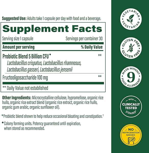 MegaFood Womens Probiotic + Prebiotic - Gluten-Free Prebiotics and Probiotics for Women, Supports Digestive Health & Regularity, Vaginal Probiotics for Healthy pH Levels, Vegetarian - 30 Capsules - Image 2