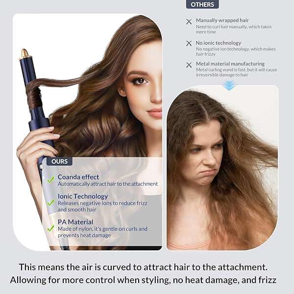 Homdigrk 6 in 1 Professional Hot Air Styler,Powerful Hair Dryer for Fast Drying, Smoothing & Volumizing, No Heat Damage, Professional Blowout Tool with Travel Case - Prussian Blue - Image 5
