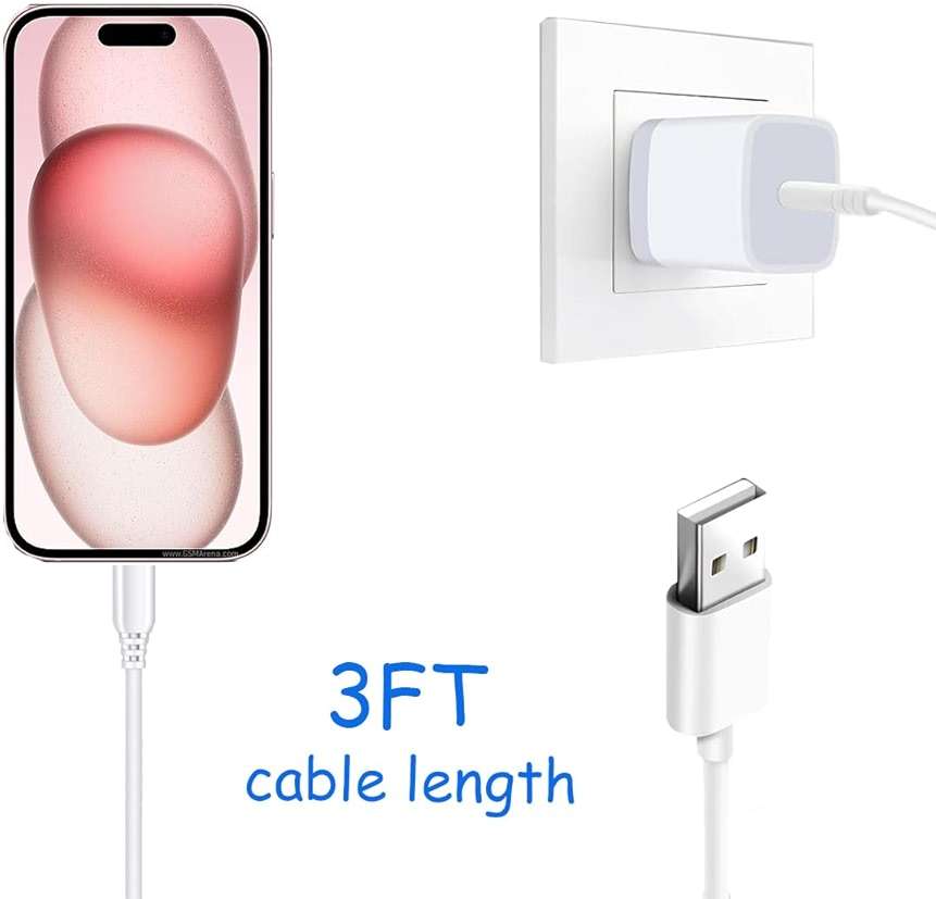 Car Carplay Cable for iPhone 17 15 16 /Air/ Pro Max, USB A to USB C for Carplay for iPhone USB Cord, Car Charger for IPhone 17 Air Charging Cable, iPad Pro, iPad Air 5th, Mini 6th Gen Car Charger Cord - Image 4