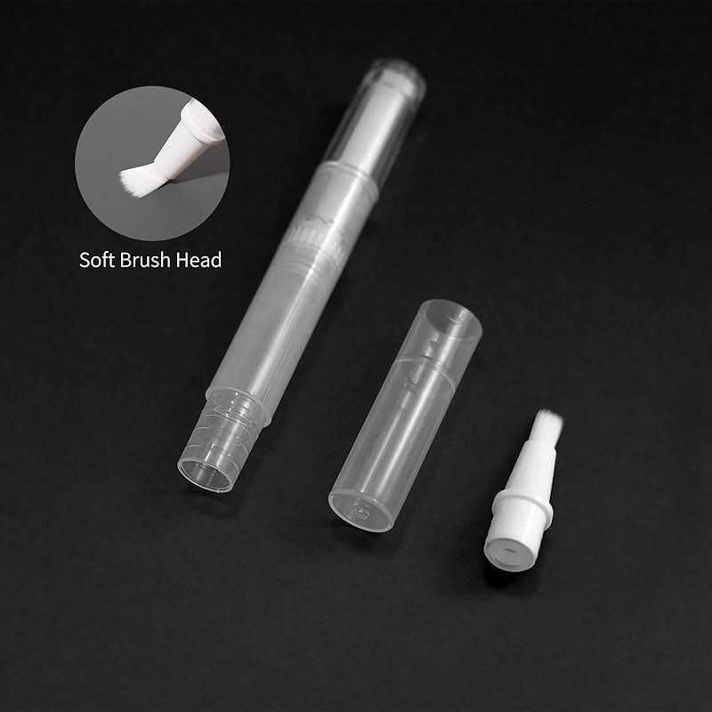 Olutacot 110 Pcs 3 ml Empty Cuticle Oil Pen Transparent Twist Pen Empty Nail Oil Pen with Brush Tip Cosmetic Container Applicator for Homemade Nail Oil, Lip Gloss, Eyelash Growth Liquid, White - Image 4