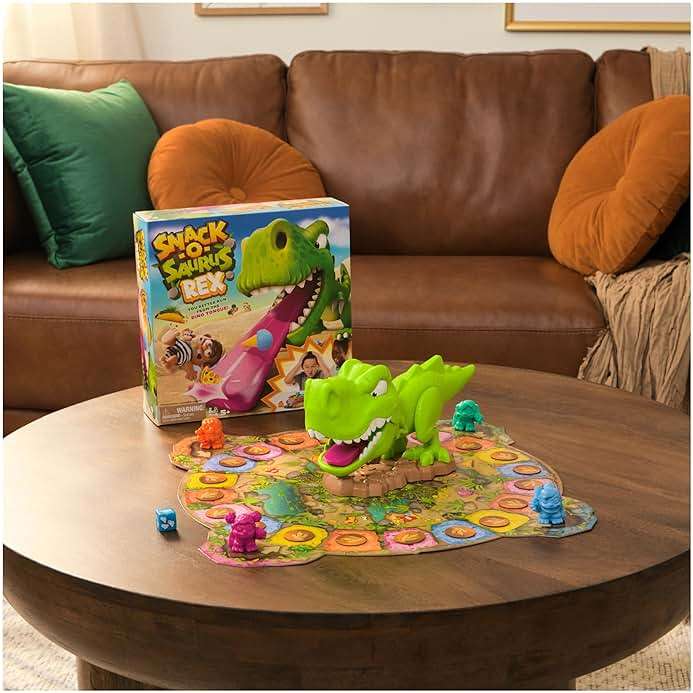 Spin Master Games, Snack-O-Saurus Rex, Interactive Dinosaur Toy for Kids, Board Games for Family Night, 2-4 Players, for Ages 5 & Up - Image 2