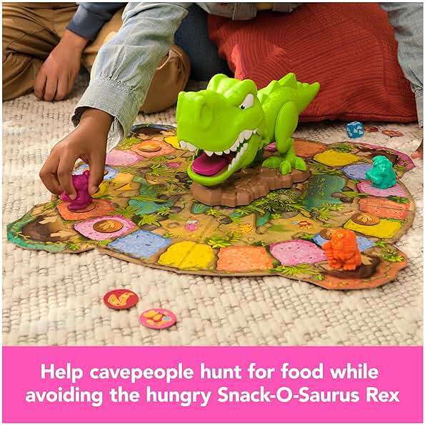 Spin Master Games, Snack-O-Saurus Rex, Interactive Dinosaur Toy for Kids, Board Games for Family Night, 2-4 Players, for Ages 5 & Up - Image 4