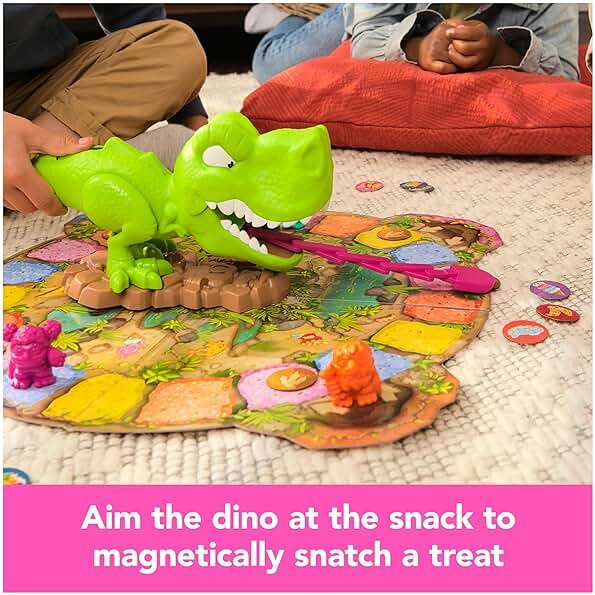 Spin Master Games, Snack-O-Saurus Rex, Interactive Dinosaur Toy for Kids, Board Games for Family Night, 2-4 Players, for Ages 5 & Up - Image 6