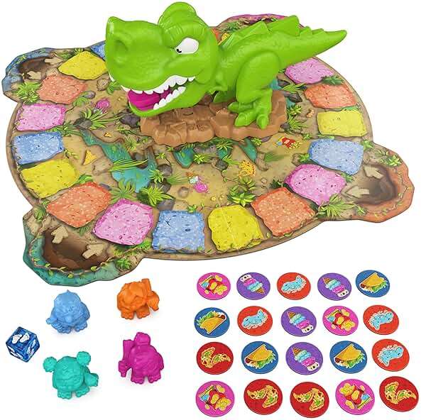 Spin Master Games, Snack-O-Saurus Rex, Interactive Dinosaur Toy for Kids, Board Games for Family Night, 2-4 Players, for Ages 5 & Up - Image 9