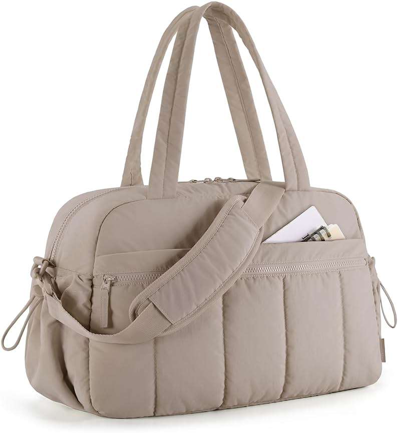 BAGSMART Gym Bag for Women, Duffle Bag for Travel with Wet Pocket, Lightweight Carry on Weekender Duffel, Water Resistant - Image 1