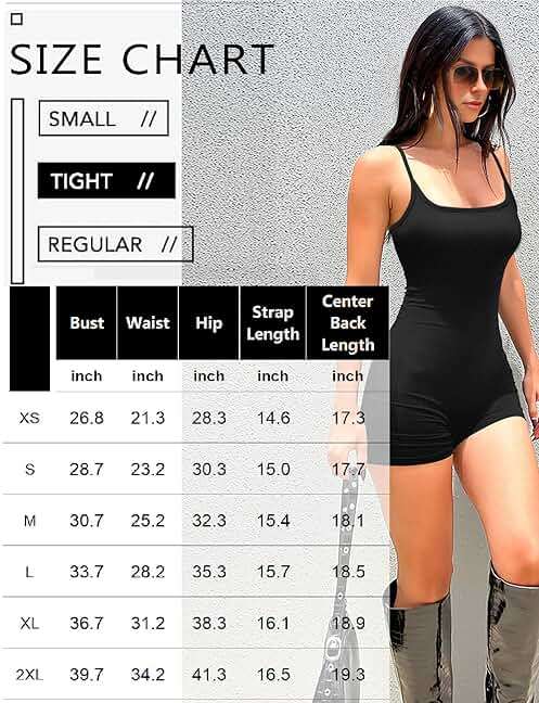 Ekouaer Womens Workout Romper Ribbed Unitard Stretch One Piece Short Jumpsuits Yoga Sleeveless Adjustable Outfits - Image 6
