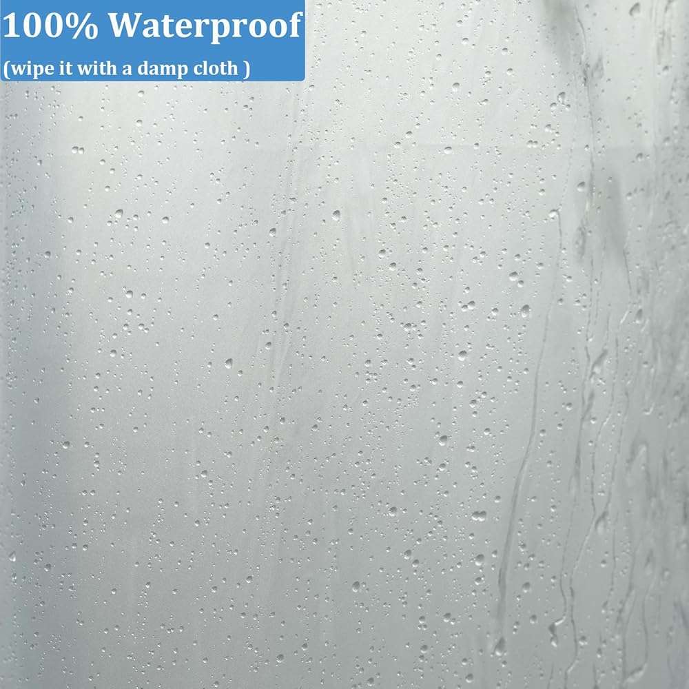 Frosted Shower Curtain Liner 74 Inches Long with 6 Weighted Magnets, PEVA Plastic Waterproof 72x74 Shower Liner with 6 Side Magnets to Keep Shower Curtain Closed to Wall - Image 6