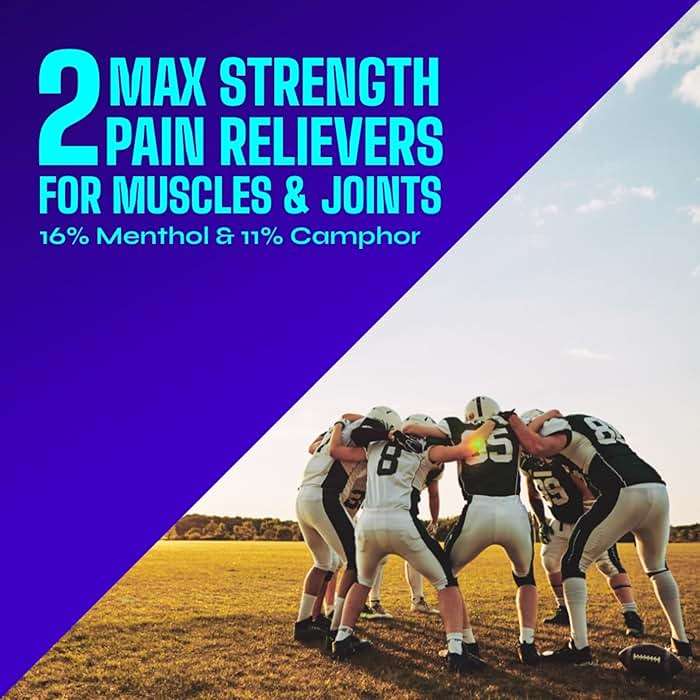 Icy Hot Advanced PRO Pain Relief Massaging Balm, Fast-Acting Max Strength Pain Relief With Menthol 16% and Camphor 11% for Backaches, Joints, Muscle Strains and Arthritis, Essential Oil Scent, 1.25 oz - Image 6