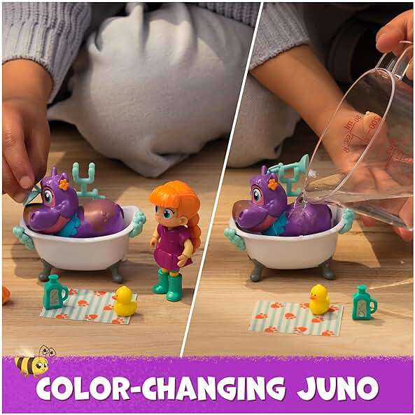 Vida the Vet, Juno’s Bubble Bath Pack with Vida & Color Changing Juno Action Figure & Doctor Kit Accessories, Kids Toys for Girls & Boys Ages 3 and up - Image 3
