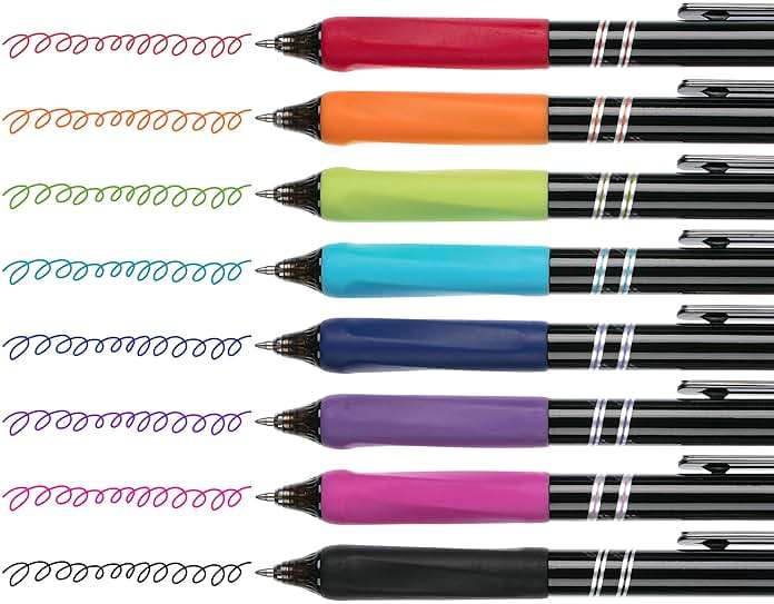 Mr. Pen- Retractable Gel Pens, 8 Pack, Vibrant Barrels, Fast Dry, Colorful Ink Gel Pens Fine Point 0.7mm - Image 9