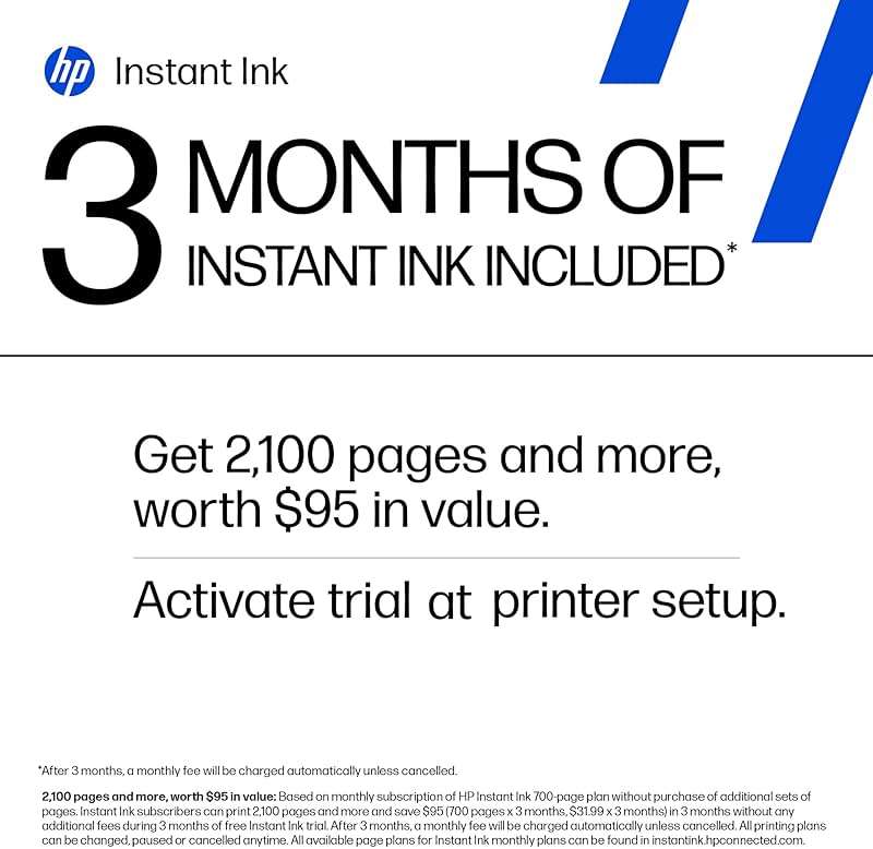 HP DeskJet 4255e Wireless All-in-One Color Inkjet Printer, Scanner, Copier, Best-for-Home, 3 Month Instant Ink Trial Included. This Printer is only 2.4 ghz Capable. AI-Enabled (588S6A) - Image 5