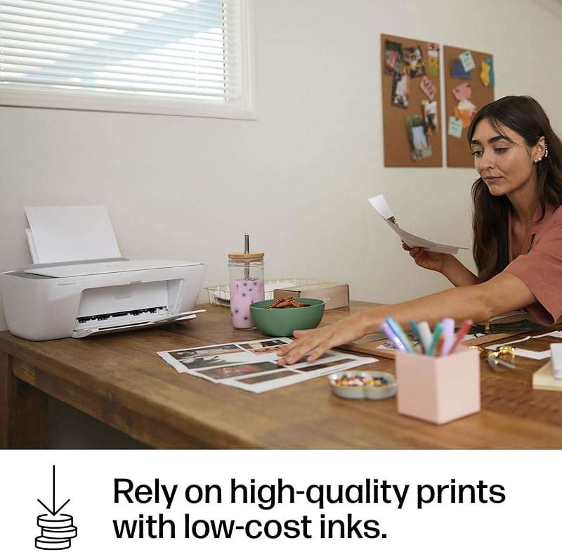 HP DeskJet 2855e Wireless All-in-One Color Inkjet Printer, Scanner, Copier, Best-for-home, 3 month Instant Ink trial included. This printer is only 2.4 ghz capable. (588S5A) - Image 12