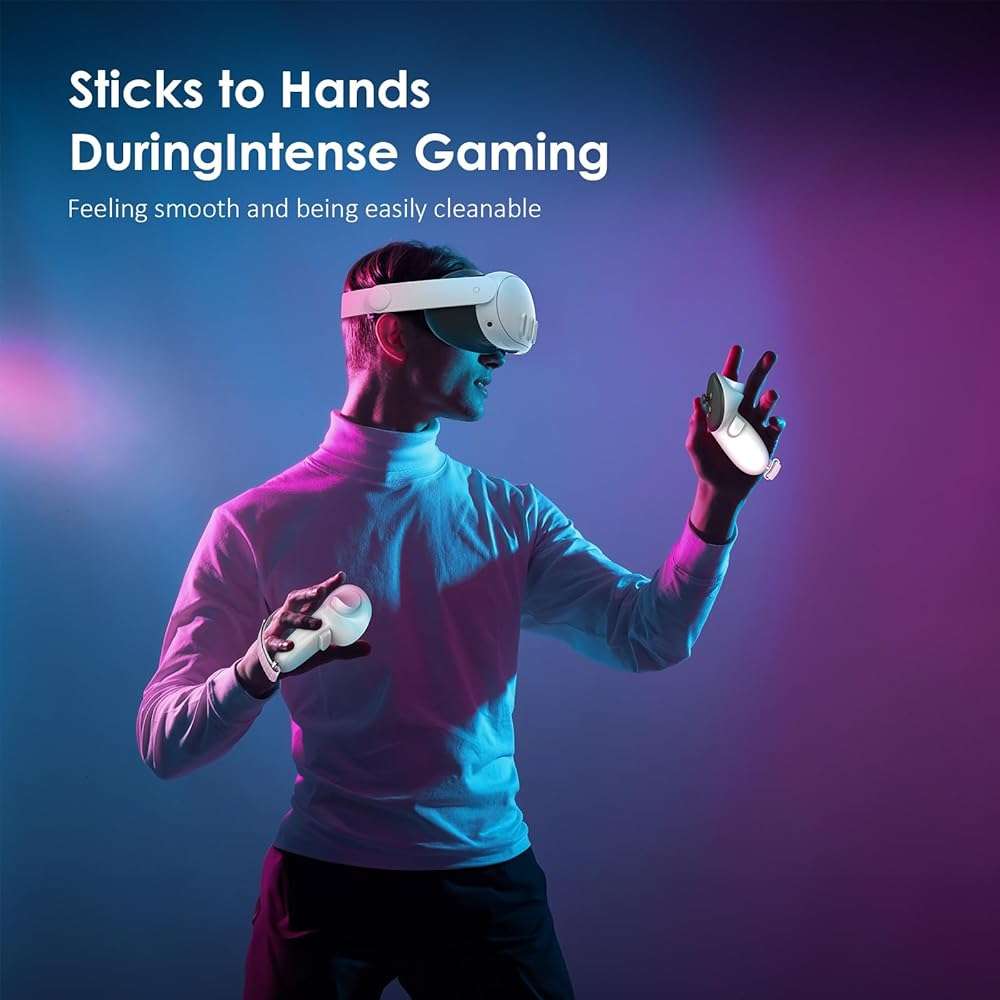 Maecker vr Anti-slip Controller Straps with Adjustable Knuckle Straps Compatible with Meta Quest 3S for Quest 3 Controller Grips Cover for Quest 3S/3 Accessories - Image 6