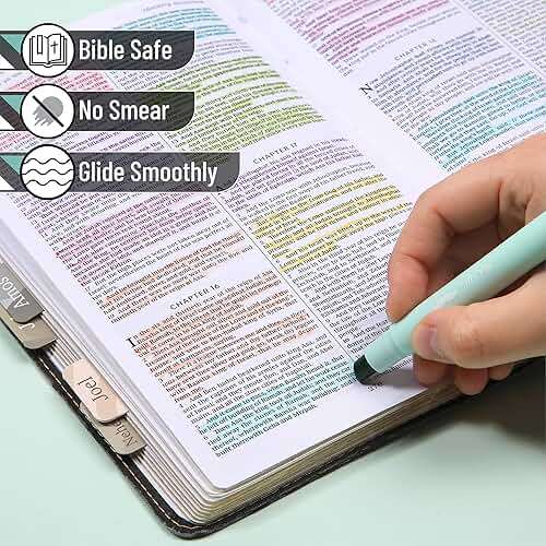 Mr. Pen- No Bleed Gel Highlighters, Assorted Colors, 8 Pack, Bible Highlighters and Pens No Bleed, Bible Markers for Study, Journaling, School Supplies and Accessories - Image 4