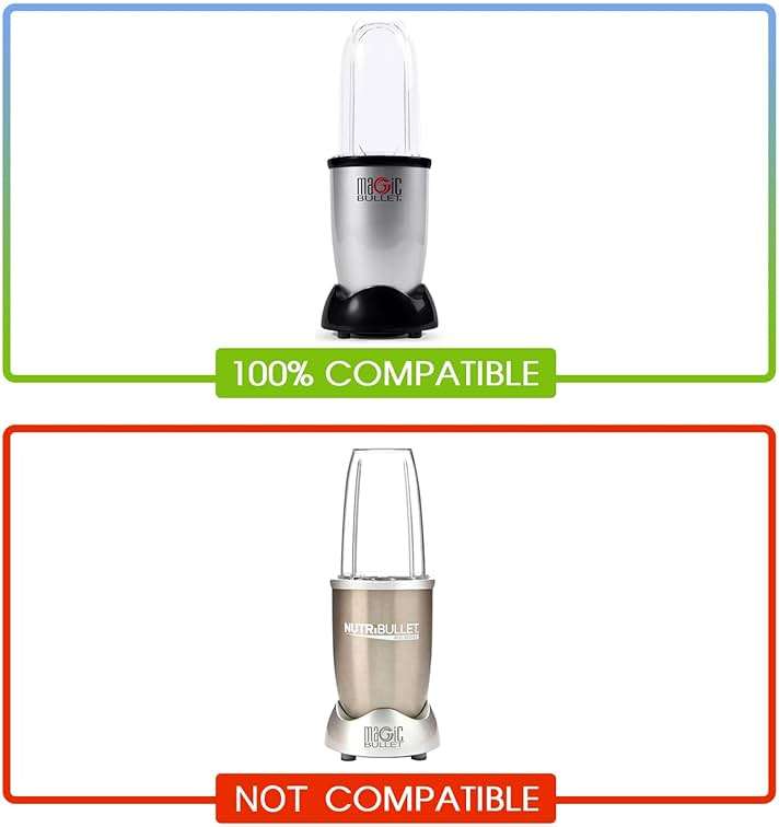5-piece Magic Bullet Blender Cups, Tall 22oz Cup with Flip-Top To-Go Lid, Cross Blade, Blender Replacement Parts, Mug with Handle Compatible with Magic Bullet 250w MB1001 - Image 7