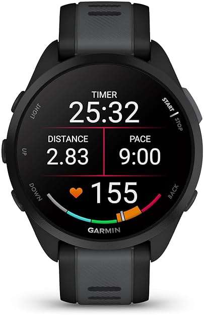Garmin Forerunner 165, Running Smartwatch, Colorful AMOLED Display, Training Metrics and Recovery Insights, Black - Image 2