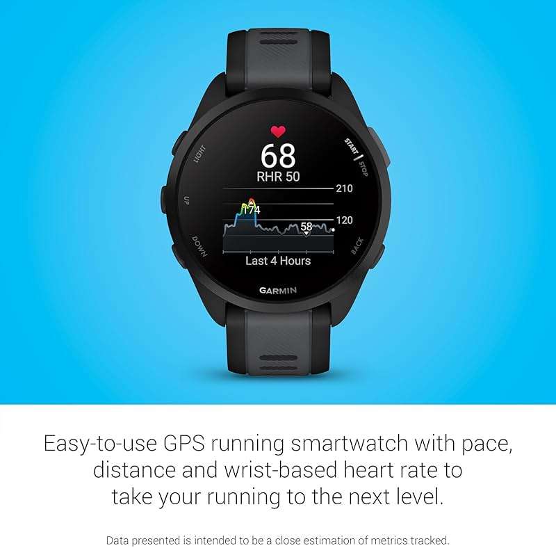 Garmin Forerunner 165, Running Smartwatch, Colorful AMOLED Display, Training Metrics and Recovery Insights, Black - Image 4