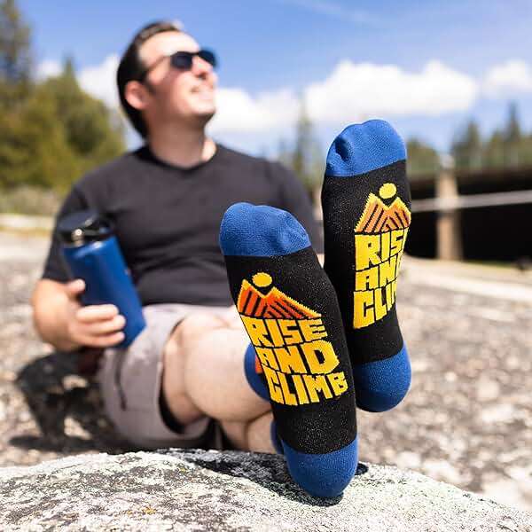 Lavley Outdoors Socks With Fun Sayings - Cool Gifts for Hiking, Camping, and Mountain Lovers - Image 9