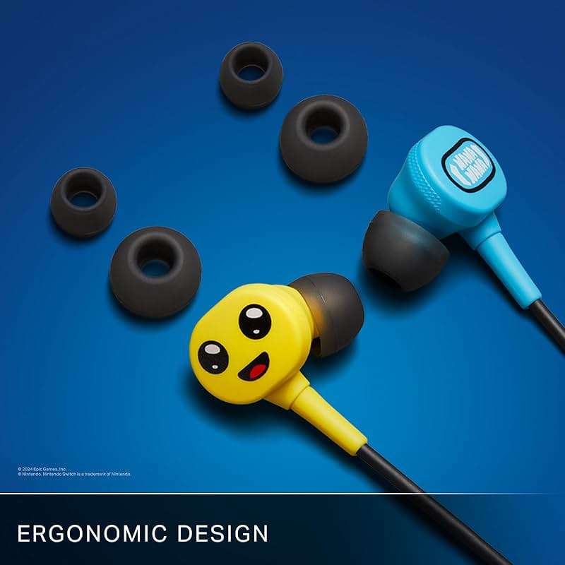 PowerA Wired Earbuds for Nintendo Switch – Fortnite Peely, 3.5 mm, Wired, Officially Licensed, Bonus Virtual Item and Matching Peely Drawstring Bag Included - Image 6
