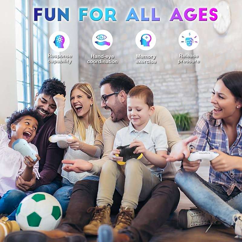 AOTIBO Fast Push Fidget Toys Handle, Flashing Handheld Game for Kids Teens Adults, Electronic Brain & Memory Game, Quick Push Buttons Gamepad, Xmas Birthday Gifts STEM Toys for Boys Girls - Image 3
