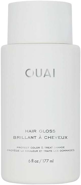 OUAI Hair Gloss - In-Shower Shiny Hair Treatment & Glaze with Frizz Control - Heat Protectant Infused with Hyaluronic Acid, Rice Water & Panthenol - Paraben, Phthalate & Sulfate Free (6 Oz) - Image 1