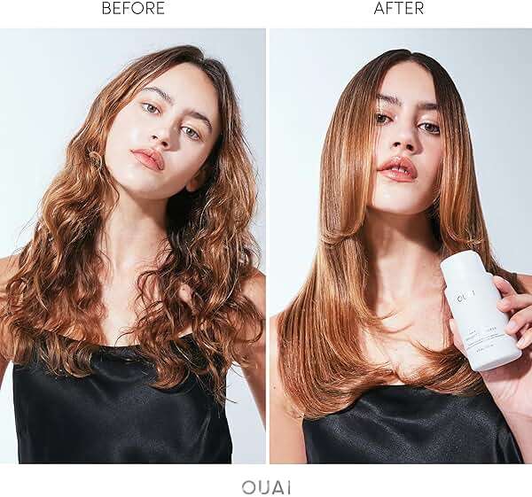 OUAI Hair Gloss - In-Shower Shiny Hair Treatment & Glaze with Frizz Control - Heat Protectant Infused with Hyaluronic Acid, Rice Water & Panthenol - Paraben, Phthalate & Sulfate Free (6 Oz) - Image 2